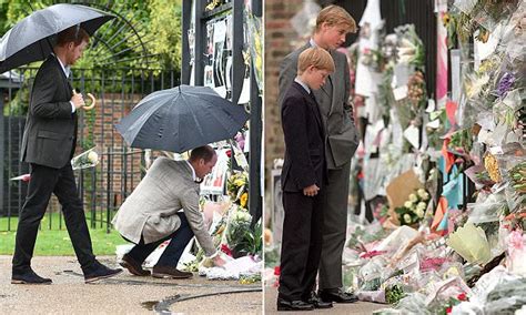 Prince William And Harry Pay Tribute To Princess Diana Daily Mail Online