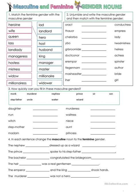 Gender Identity Therapy Worksheets