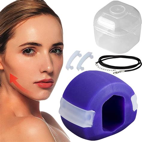 Buy Jaw Exerciser Chew Double Chin Reducer Men Women Jawline Trainer Face Fitness Ball Neck