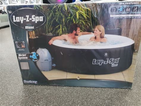 Bestway Pool Lay Z Spa Miami Inflatable Portable Hot Tub 54123 For Sale From United Kingdom