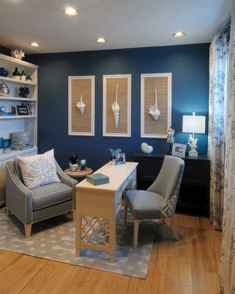#azureblue #bluehome #blueinterior #bluedecor #blueslippers. 21+ Blue Home Office Designs, Decorating Ideas | Design ...