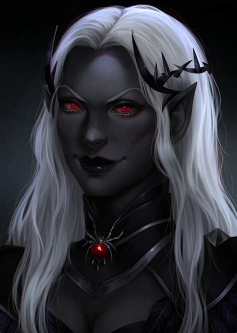 A Woman With Long White Hair And Red Eyes Wearing Black Leather Clothes Standing In Front Of A