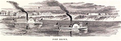 Fort Brown Brownsville Texas 1861 Artists Impression House Divided