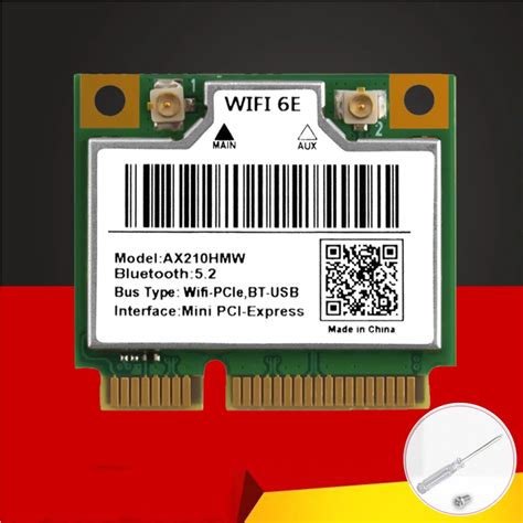 New Wifi 6e Ax210hmw Mini Pcie Wifi Card For Intel Ax210 5374mbps