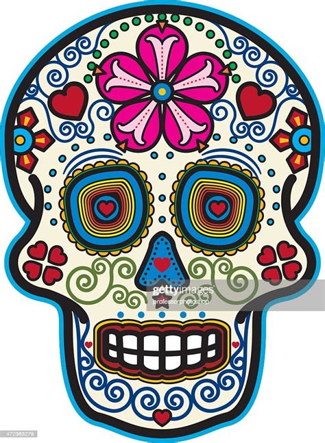 Last year i perfected the recipe for the vegan version of the sugar skulls, and i couldn't be happier. Day Of The Dead Sugar Skull Vector Art | Getty Images