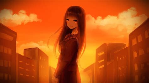 Обои аниме длинные волосы солнечный свет Манга подсветка Full Hd