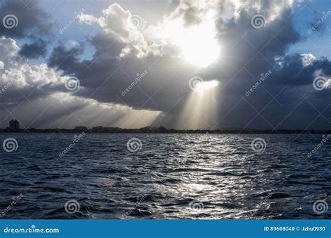 Ocean With Sunshine Stock Photo Image Of Leisure Couple 89608040