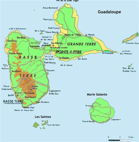 Guadeloupe Geographical Maps Of Guadeloupe Global Encyclopedia™