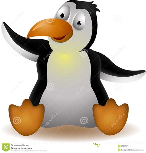 Cute Penguin Cartoon Stock Illustration Illustration Of