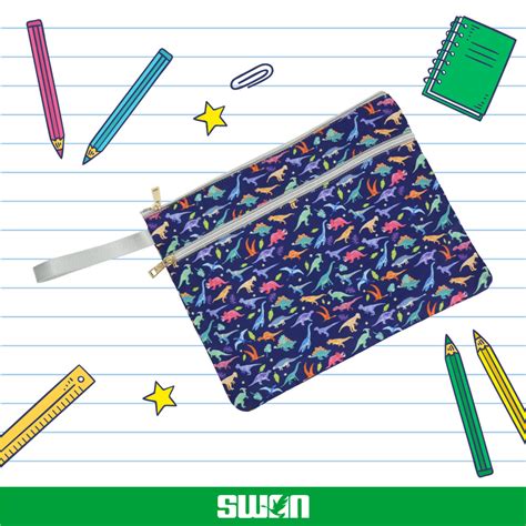 Swan Pencil Case A4 Size With Personalizationwithout Personalization