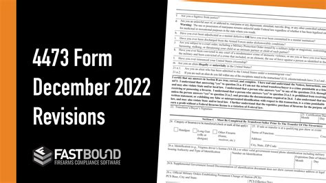 New 4473 Form For 2023 Printable Forms Free Online