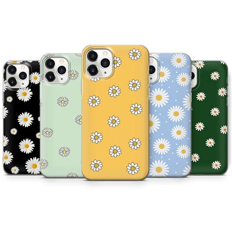 Daisy Flowers Phone Case Floral Daisies Cover For Iphone 7 8 Xs Xr