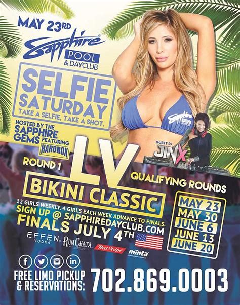 Watch The “las Vegas Bikini Classic” On Selfie Saturday At Sapphire Pool And Dayclub May 23