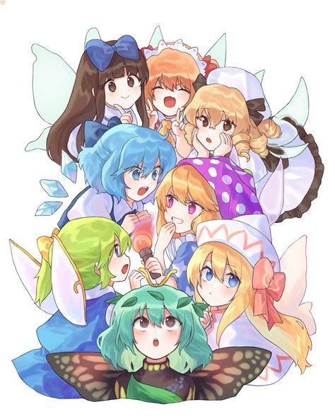 Cirno Daiyousei Clownpiece Lily White Luna Child And 3 More
