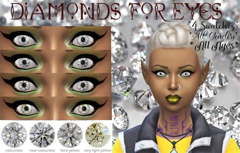Diamonds For Eyes Non Default By Jwjj420 At Mod The Sims 4 Sims