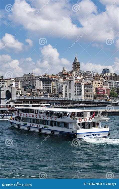 Istanbul Turkey Middle East Panoramic View Galata Tower Bosphorus