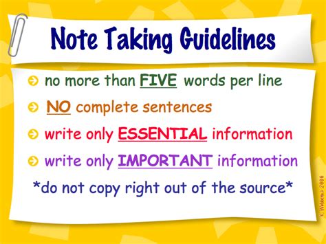 6 Very Best Note Taking Tips