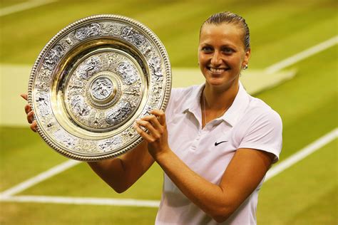 It's made of sterling silver, and is partially gilded and decorated with an intricate mythological design. Petra Kvitova of Czech Republic poses with the Venus ...