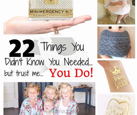 22 Things You Didnt Know You Needed But You Do Inspired Bride