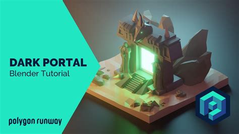 Dark Portal Blender 28 Low Poly 3d Modeling Tutorial Youtube