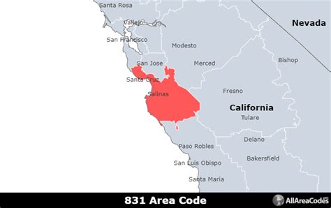 26 California Area Code Map Maps Online For You