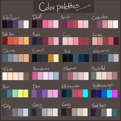 I Made Some More Color Palettes Feel Free To Use