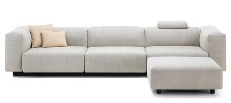 Sofa couch wohnlandschaft xxl couch ledersofa mit ottomane sofagarnitur k5009. Vitra | Soft Modular Sofa Dreisitzer mit Ottoman