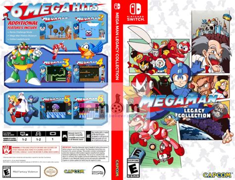 Mega Man Legacy Collection 1 Custom Cover For Nintendo Switch Etsy