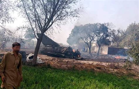 Pakistan Air Force Aircraft Crashes During Training Near Mianwali