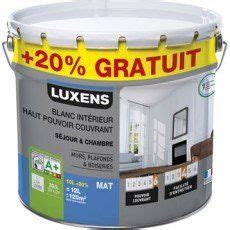 12,95 euros le pot de 0,5 l. Peinture blanche mur, plafond et boiserie Haut pouvoir ...