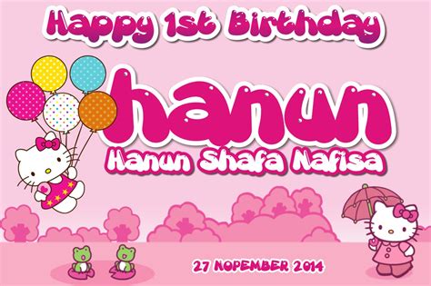 Hiasan dan corak bsa dirubah sesuai keinginan. BACKDROP ULTAH, UNDANGAN, MUG, STIKER DLL: BACKDROP ULTAH ANAK