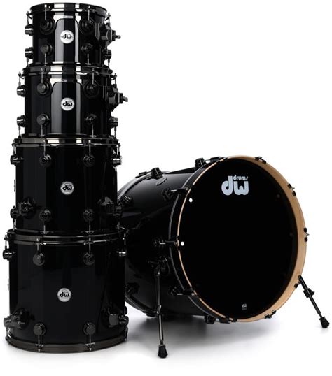 Dw Collectors Series 5 Piece Shell Pack Gloss Black Finishply