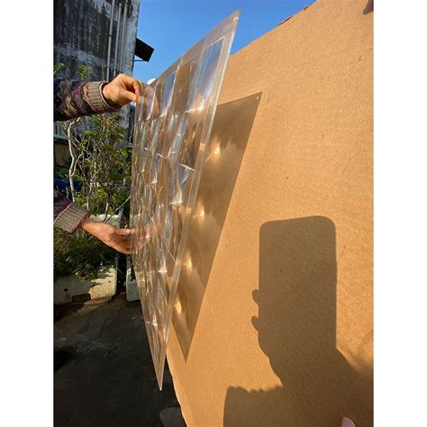 Fresnel Solar Concentrator Optical Acrylic Lens With 4 Array For Green