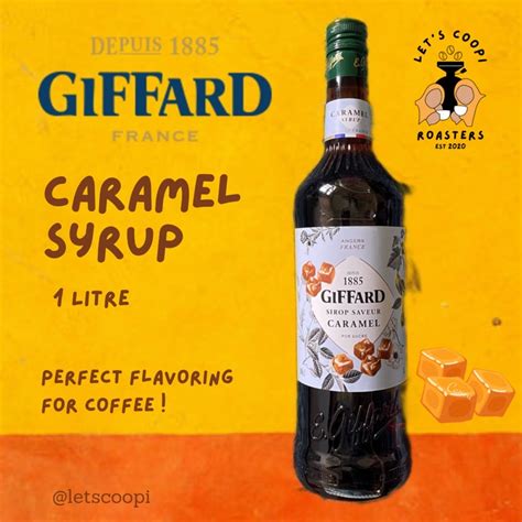 Giffard Caramel Flavoured Syrup 1L Shopee Malaysia