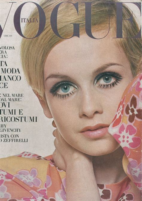Twiggy Vogue Italia 1967 Photographed By Bert Stern Capas Vintage Da