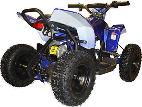 Sahara X Outdoor Kids Children 24v Blue Mini Quad Atv Dirt Motor Bike