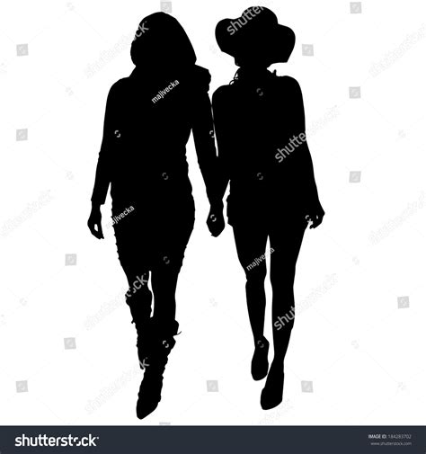 Vector Silhouette Women Who Lesbians Stock Vector 184283702 Shutterstock