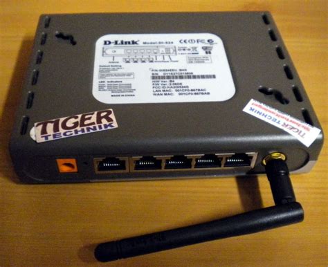D Link Di 524 80211g 24ghz Wireless Router 54 Mb