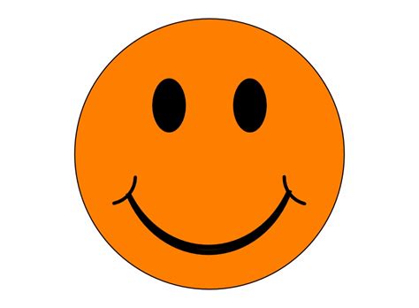 Feelings Orange Happy Face Clipart Clip Art Library