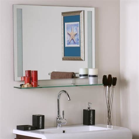 Decor Wonderland 315 In Rectangular Frameless Bathroom Mirror At