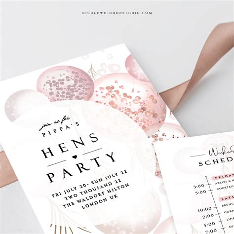 Hen Party Invitations Hens Party Invitation Template Etsy
