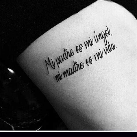Mi Madre Es Mi ángel Mi Padre Es Mi Vida Tatuajetatuajestattoo