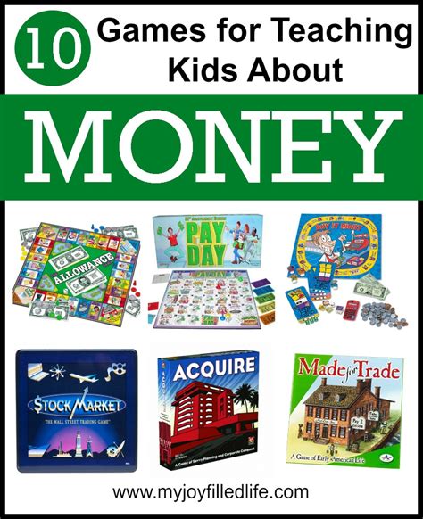 Games That Teach Kids About Money My Joy Filled Life
