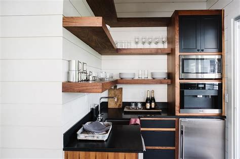 L shaped kitchen with corner pantryall credit to owners creations. L shaped kitchen pantry is filled with wood cabinets ...