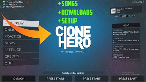 How To Get Clone Hero Setup With Songs And Settings Youtube