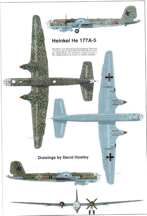 Heinkel He 177 Greif Aircraft Luftwaffe Military Aircraft