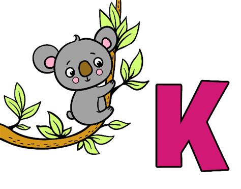 Dibujo De K De Koala Pintado Por En El Día 24 04 17 A Las
