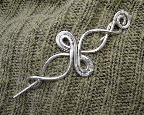 Wire Mom New Sterling Silver Shawl Pins
