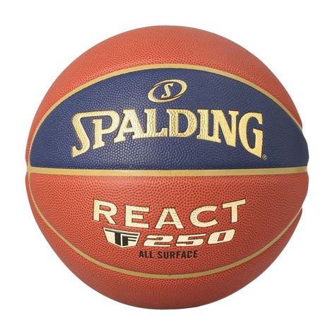 Spalding Lnb React Tf 250 Basketball Ball Orange Goalinn