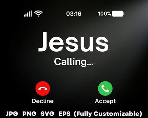 Jesus Is Calling Svg Jesus Calling Svg Png  Eps Files For